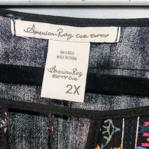 American Rag 2X Floral Blouse - Picture 9 of 12